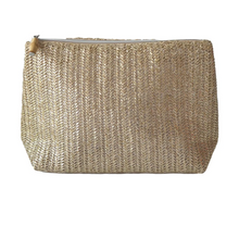 Load image into Gallery viewer, CLUTCH STRAW - METALLIC GOLD NEW!
