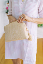 Load image into Gallery viewer, LUXE BALI STRAW  - EVERYTHING BAG - CANE SAND
