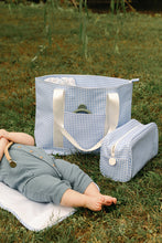 Load image into Gallery viewer, STOWAWAY - GINGHAM SKY Toiletry Dopp Case

