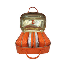 Load image into Gallery viewer, LUXE TRVL2 CASE - WOVEN PAPAYA - New &amp; Larger Than Our Original
