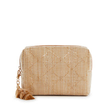 Load image into Gallery viewer, Cosmetic Bag - Everything Bali Straw Cane Sand
