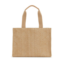 Load image into Gallery viewer, Tote Bag - Luxe Bali Straw Cane Sand
