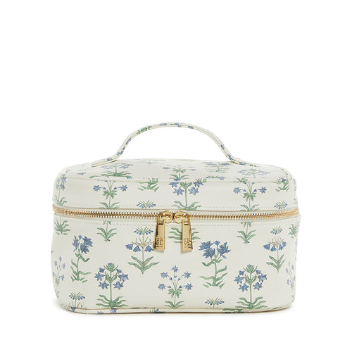 Luxe Provence Train 2 - Cosmetic Bag With Green Pinstripe Liner Provence2