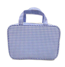 Load image into Gallery viewer, Cosmetic Bag - Carry On - Gingham Sky
