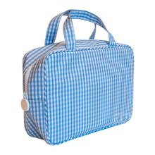 Load image into Gallery viewer, Cosmetic Bag - Carry On - Gingham Sky
