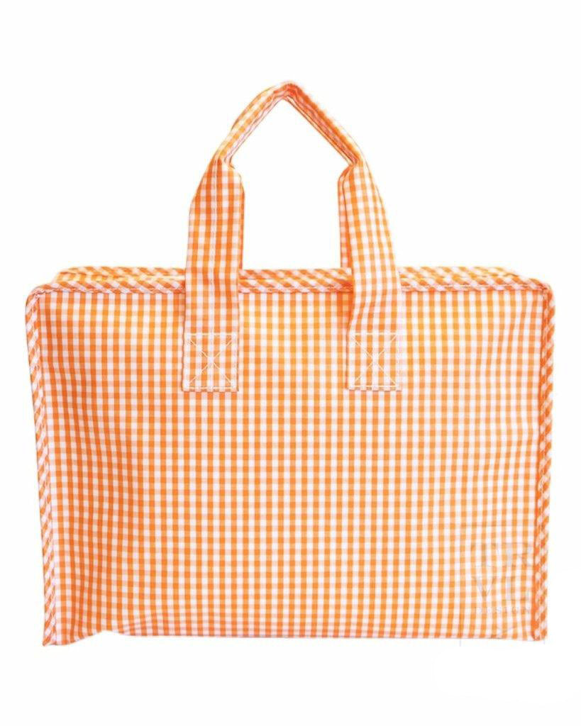 Tote Bag - Market Tote - Gingham Orange