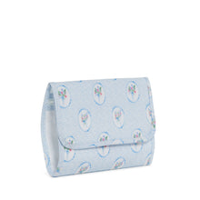 Load image into Gallery viewer, Mini Rollup Hanging Bag - Floral Medallion Blue
