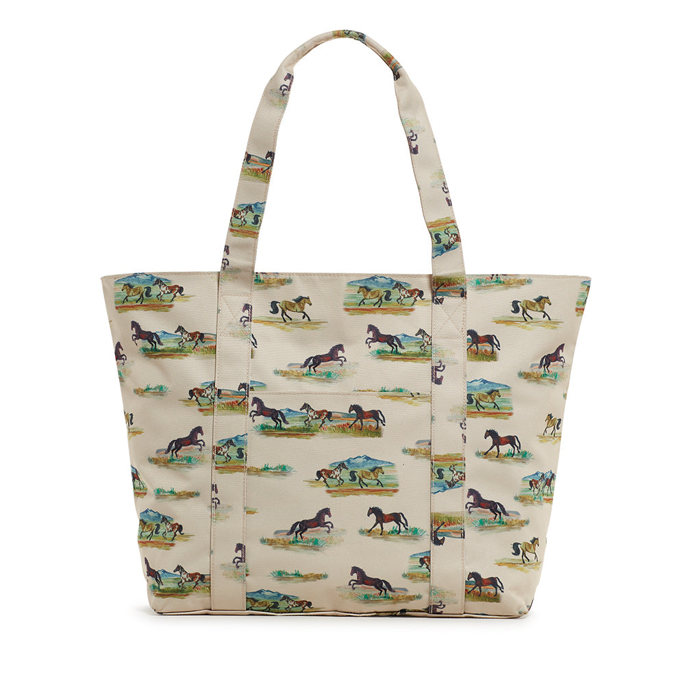 Ranch Tote - Large Tote Wild Horses *On Special Bags