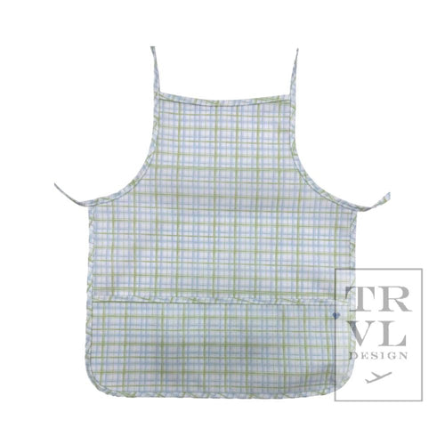 APRON - CLASSIC PLAID GREEN *NEW STYLE! *2 PC PRE-PACK*