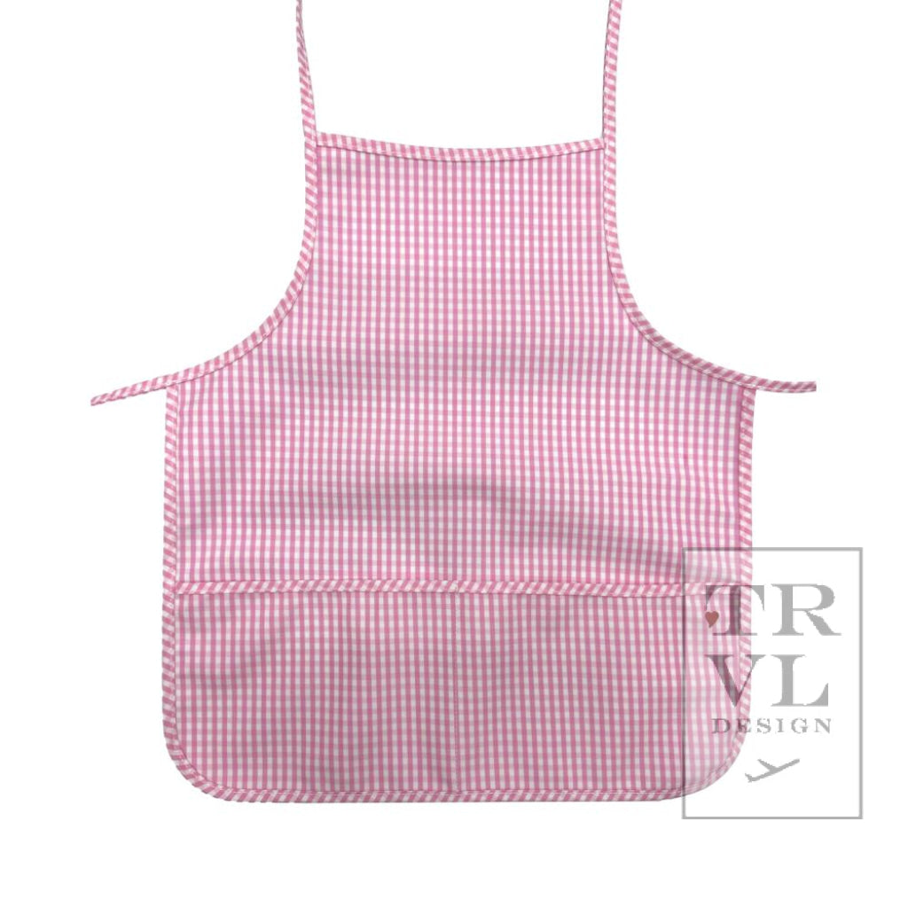 APRON - GINGHAM PINK NEW! *2 PC PRE-PACK*