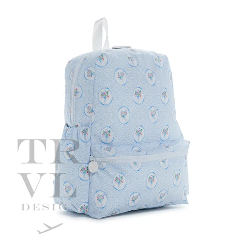 Backpack - Medallion Floral Blue