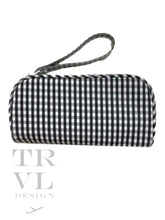 Load image into Gallery viewer, Catch All Wristlet - Gingham Black Gingham Black
