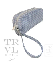 Load image into Gallery viewer, Wristlet Catch All Gingham Mist New! 9/15 Ship
