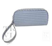 Load image into Gallery viewer, Wristlet Catch All Gingham Mist New! 9/15 Ship
