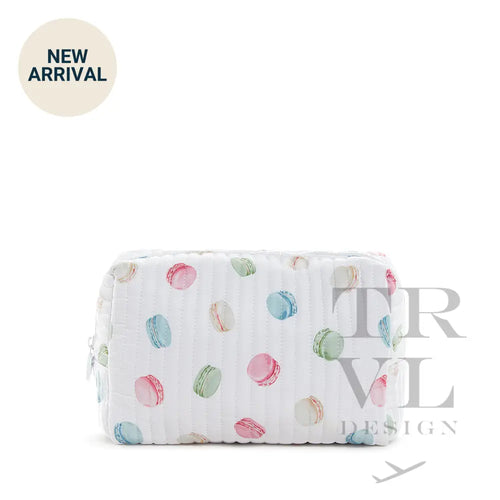 Cosmetic Bag - Quilted Everyday Macaron & Toiletry Bags