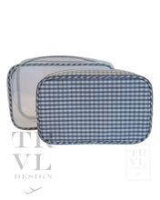 Load image into Gallery viewer, Duo Gingham Clear - Grey Gingham Grey
