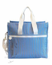 Load image into Gallery viewer, First Class Tote - Gingham Royal
