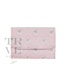 Load image into Gallery viewer, Hanging Toiletry Bag - Mini Roll Up Medallion Floral Pink
