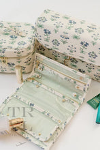 Load image into Gallery viewer, Jewelry Case - Jewel Wallet Provence Green Liner
