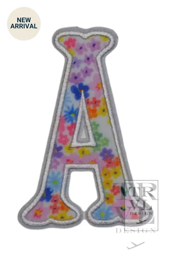 MEADOW FLORAL APPLIQUÉ LETTERS