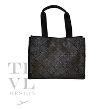 Load image into Gallery viewer, LUXE BALI STRAW TOTE - CANE MIDNIGHT *NEW !
