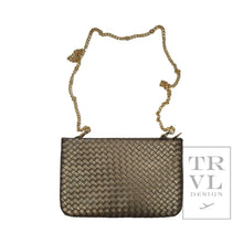 Load image into Gallery viewer, LUXE CONVERTIBLE CLUTCH  - WOVEN BRONZE   NEW STYLE!!
