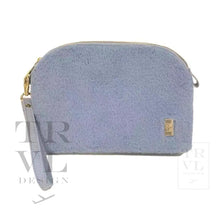 Load image into Gallery viewer, Luxe Faux Fur Dome Clutch - Dusk Blue New! 9/15 Ship!
