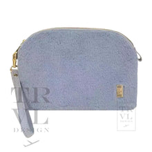 Load image into Gallery viewer, LUXE DOME CLUTCH - FAUX FUR DUSK BLUE
