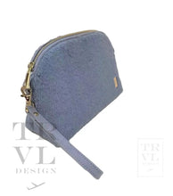 Load image into Gallery viewer, Luxe Faux Fur Dome Clutch - Dusk Blue New! 9/15 Ship!

