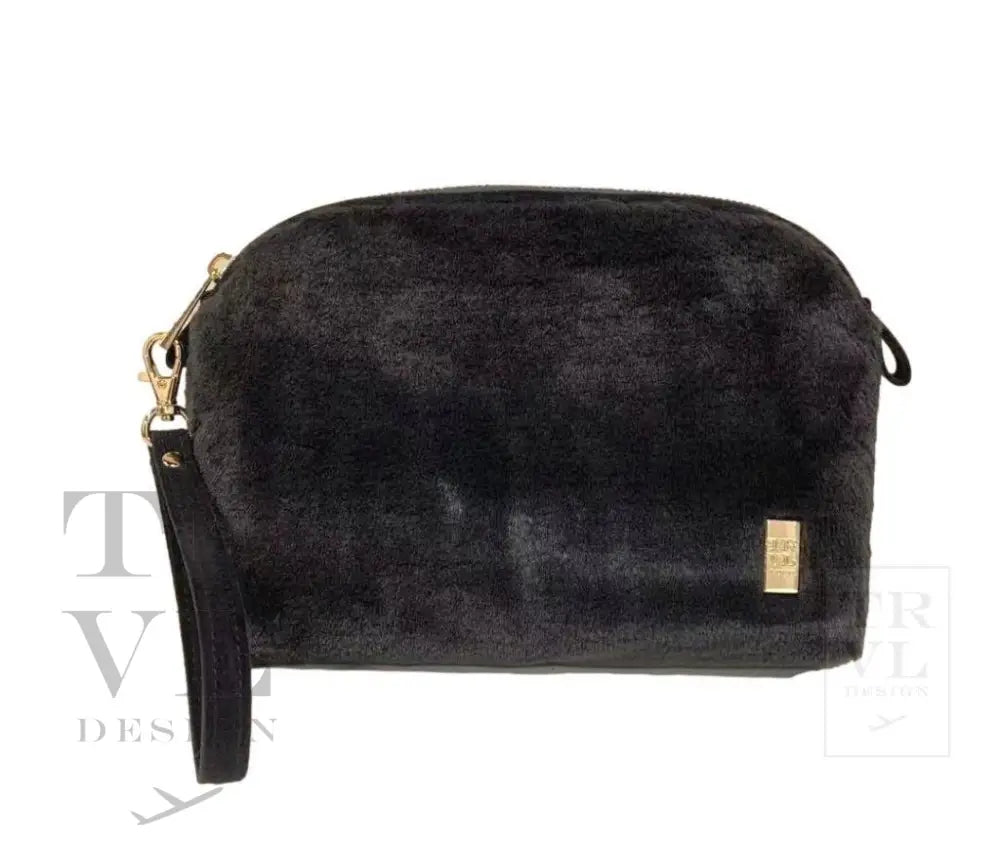 Luxe Faux Fur Dome Clutch - Slate New! 9/15 Ship!