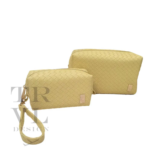 LUXE DUO DOME BAG SET - WOVEN BUTTER  NEW!!!