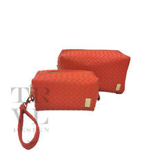 Load image into Gallery viewer, LUXE DUO DOME BAG SET - WOVEN PAPAYA  NEW!!!
