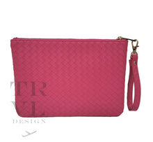 Load image into Gallery viewer, Luxe Go-Go Wristlet - Woven Dahlia *Trvl Deal
