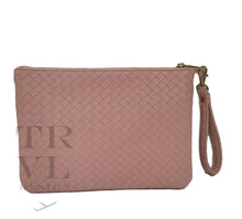 Load image into Gallery viewer, Luxe Go-Go Wristlet - Woven Pink Sand *Trvl Deal
