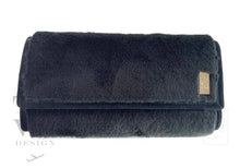Load image into Gallery viewer, Luxe Faux Fur Jewel Clutch - Slate New! 9/15 Ship!
