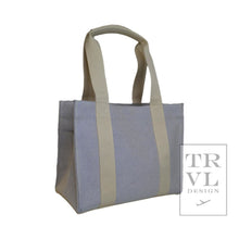 Load image into Gallery viewer, LUXE LINEN TOTE - ADMIRAL BLUE
