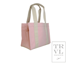 Load image into Gallery viewer, LUXE LINEN TOTE - FLAMINGO
