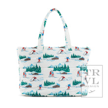 Load image into Gallery viewer, Luxe Puffer Tote Bag - Hit The Slopes
