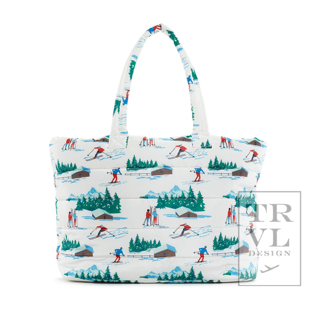 Luxe Puffer Tote Bag - Hit The Slopes