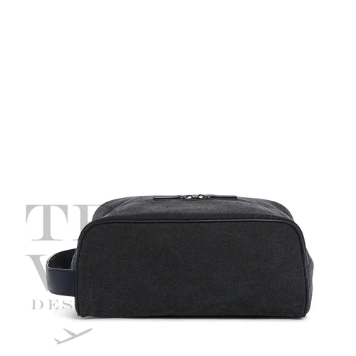 Men’s Shoe Bag - Coated Canvas Indigo