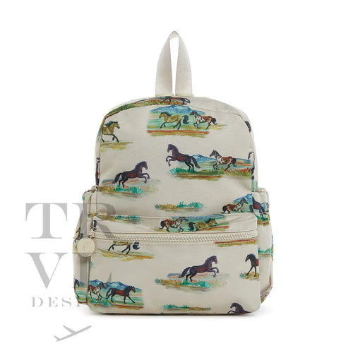 Mini Backpack - Backer Wild Horses