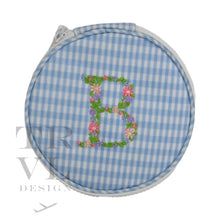 Load image into Gallery viewer, Monogram Round - Gingham Mist New! B
