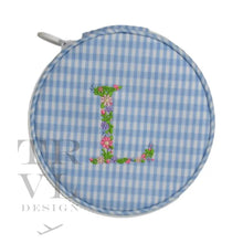Load image into Gallery viewer, Monogram Round - Gingham Mist New! L
