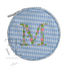 Load image into Gallery viewer, Monogram Round - Gingham Mist New! M
