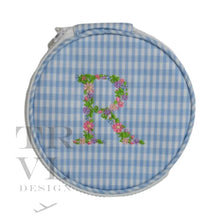Load image into Gallery viewer, Monogram Round - Gingham Mist New! R
