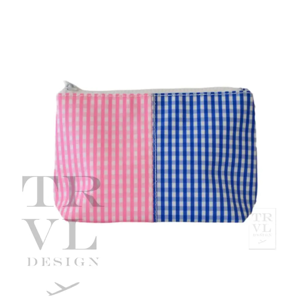 PATCH GINGHAM MINI COSMETIC BAG TRVL Deal