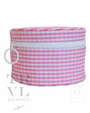 Load image into Gallery viewer, Roundup Jewel Case -Gingham Pink Gingham Pink
