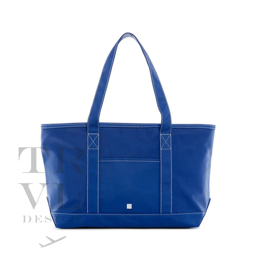 Tote Bag - Coated Canvas Medium Blue Bell