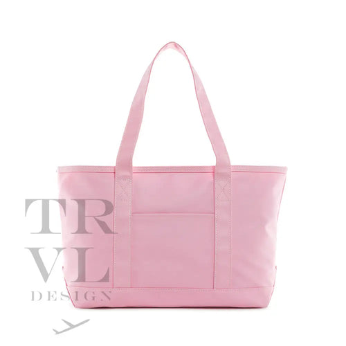 Tote Bag - Coated Canvas Midi Peony Pink