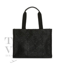 Load image into Gallery viewer, Tote Bag - Luxe Bali Straw Cane Midnight
